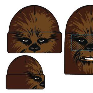 Star Wars Chewbacca Flip Down Beanie (w/ FREE Neck Gaiter)